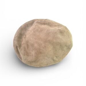 Vintage brown suede newsboy hat